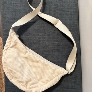 Uniqlo Corduroy Cream Belt Bag